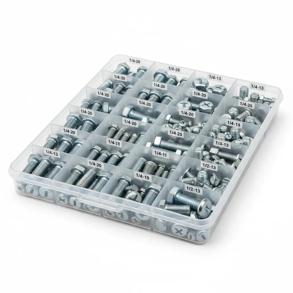 Grade 5 Hex Bolt Assortment, Zinc Plated