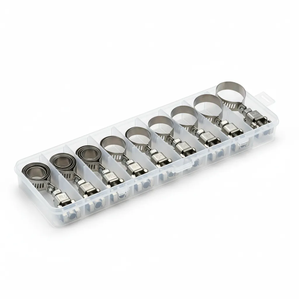 Stainless Steel Hose Clamp Assortment (60pc)