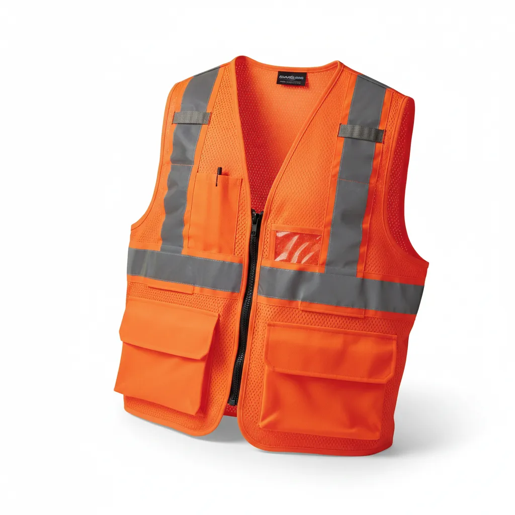Class 2 Hi-Vis Safety Vest with Pockets
