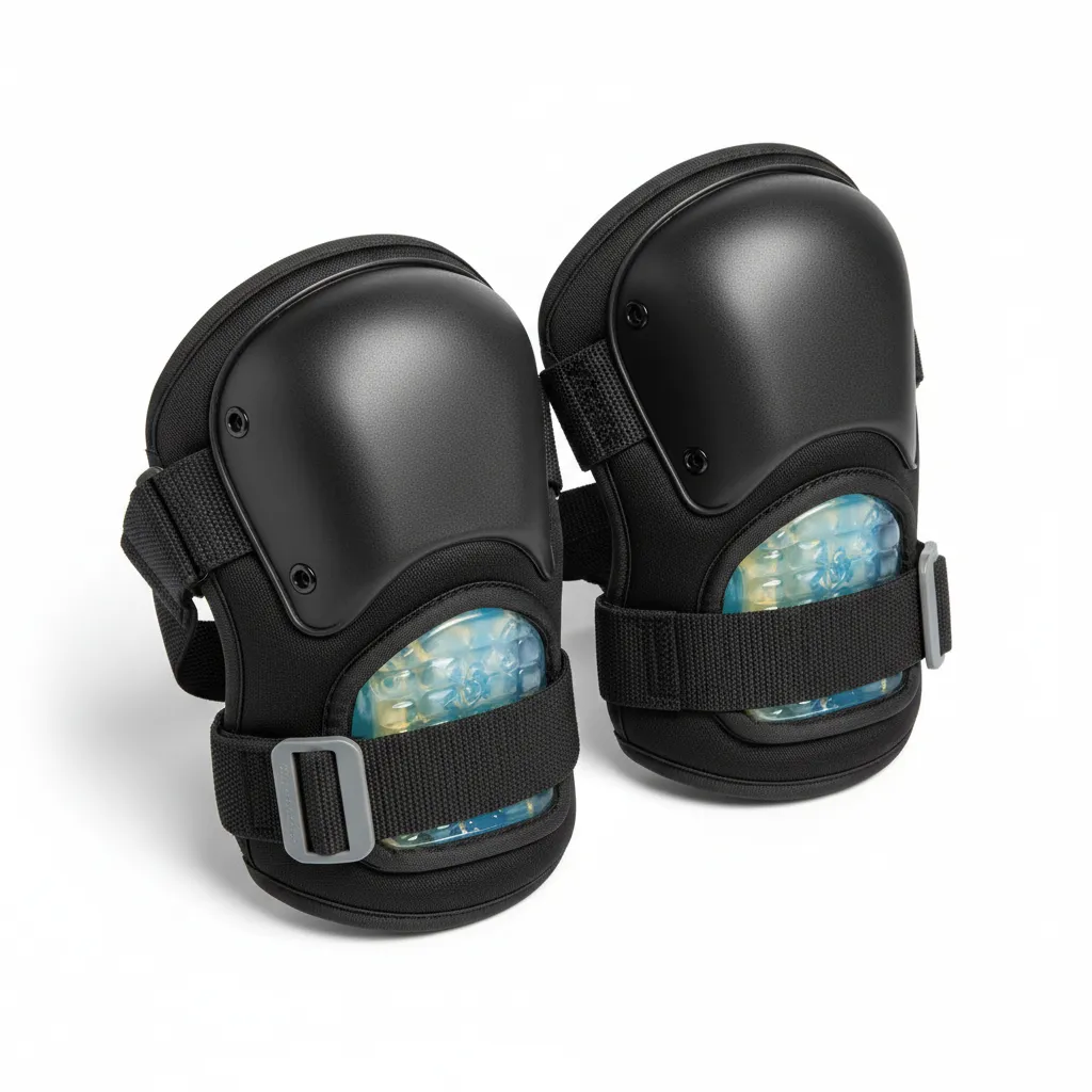 Gel-Core Knee Pads with Hard Cap